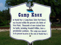 Camp Knox sign