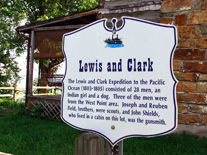 Lewis and Clark sign